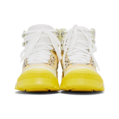 Shop Loewe Yellow Hiking Boots In 8895yellow