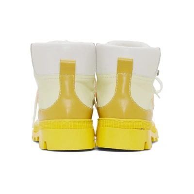 Shop Loewe Yellow Hiking Boots In 8895yellow