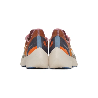 Shop Nike Orange And Purple Vapor Street Peg Sneakers