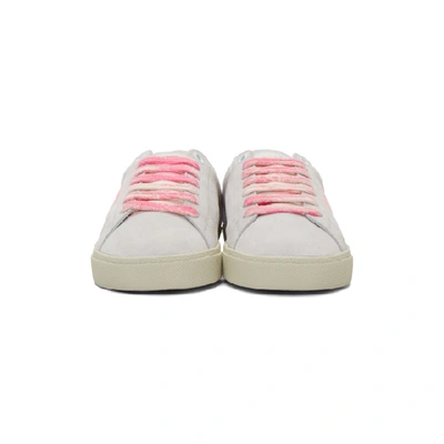 Shop Saint Laurent Off-white And Pink Court Classic Sl/06 Sneakers In 9030 Optwht