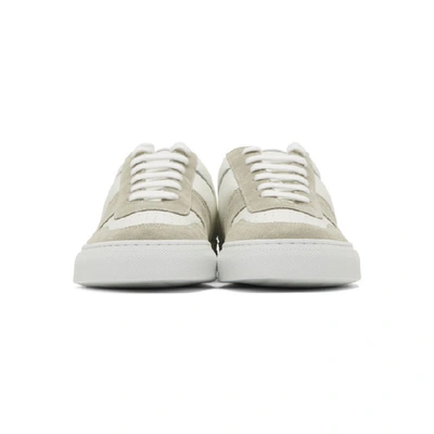 Shop Common Projects White Bball Premium Low Sneakers In 0506 White