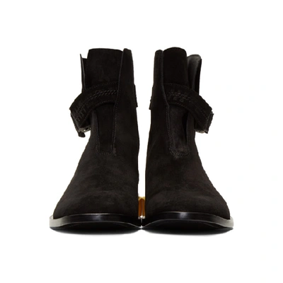 Shop Off-white Black Suede Jodhpur Boots In 1000 Blkno