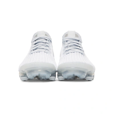 Shop Nike White Air Vapormax Flyknit 3 Sneakers