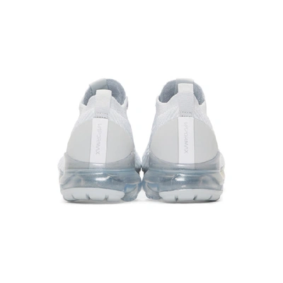 Shop Nike White Air Vapormax Flyknit 3 Sneakers