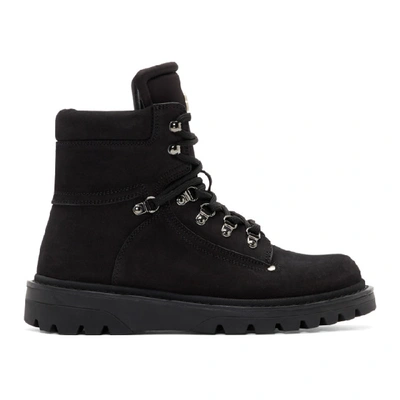 Shop Moncler Black Egide Boots In 999 Black