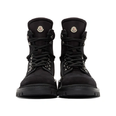 Shop Moncler Black Egide Boots In 999 Black