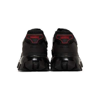 Shop Prada Black Cloudbust Thunder Sneakers