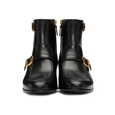 Shop Gucci Black Ebal Boots