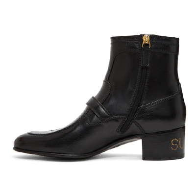 Shop Gucci Black Ebal Boots