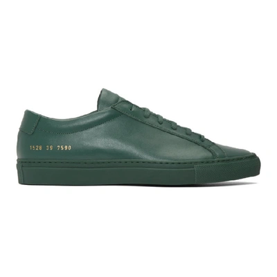 Shop Common Projects Green Original Achilles Low Sneakers In 7590  Green