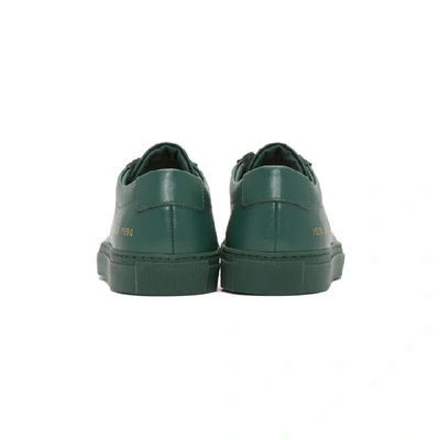 Shop Common Projects Green Original Achilles Low Sneakers In 7590  Green