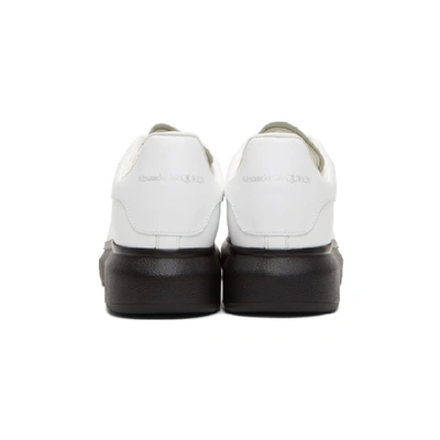 Shop Alexander Mcqueen White & Black Oversized Sneakers