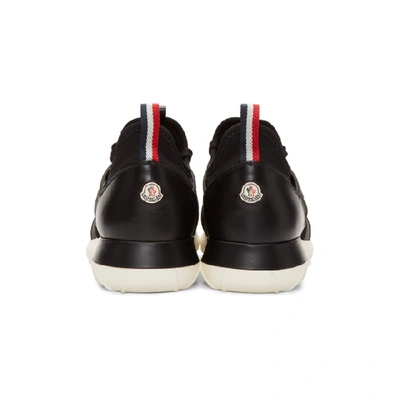 Shop Moncler Black Emelien Sneakers In 999 Black