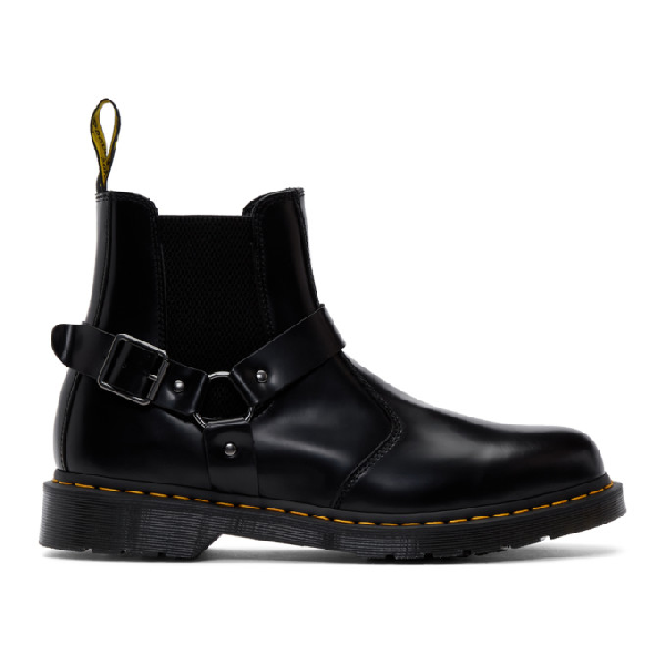 Dr Martens Fusion Wincox Leather Chelsea Boots In Black Modesens