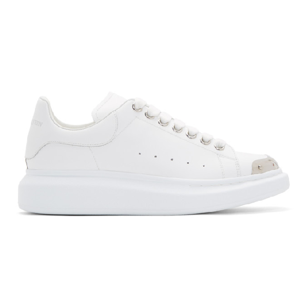 silver alexander mcqueen sneakers