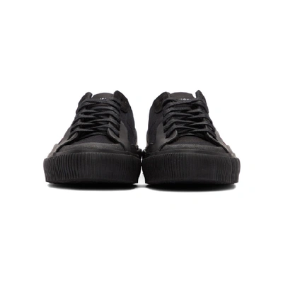 Shop Givenchy Black Basse Tennis Light Sneakers In 001 Black