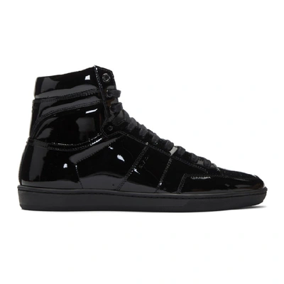 Saint Laurent Sl/10h Signature Court Classic High Top Trainer In Black