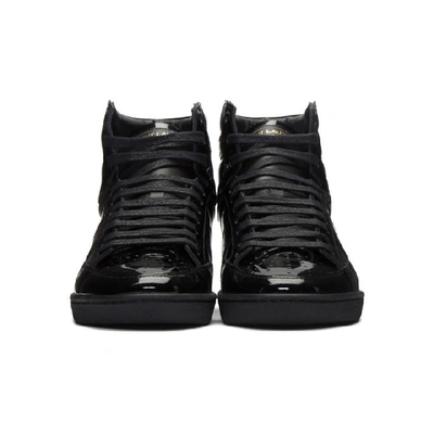Saint Laurent Sl/10h Signature Court Classic High Top Trainer In Black
