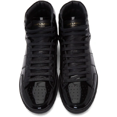 Saint Laurent Sl/10h Signature Court Classic High Top Trainer In Black