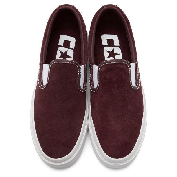 burgundy suede converse