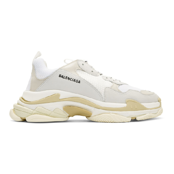 Balenciaga Rubber Triple S Clear Sole Trainers in Gray for