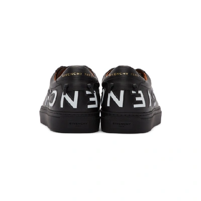 Shop Givenchy Black & White Reverse Logo Urban Knots Sneakers In 004 Blkwht