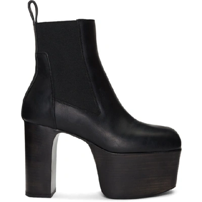 Shop Rick Owens Black Kiss Boots In 09 Black