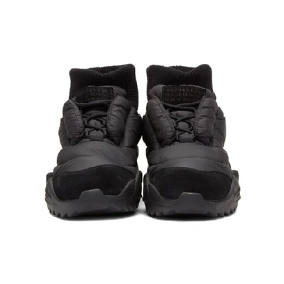 Shop Maison Margiela Black Puffer Sneakers In T8013 Black