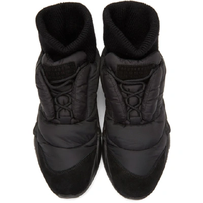 Shop Maison Margiela Black Puffer Sneakers In T8013 Black