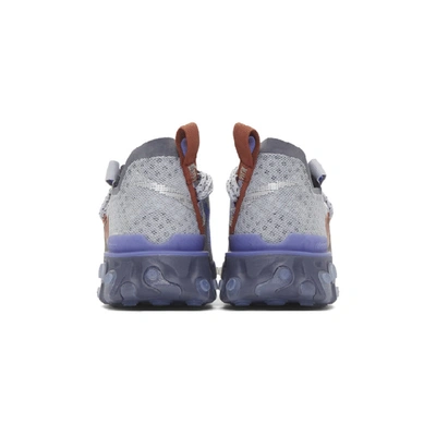 Shop Nike Grey React Ispa Sneakers In 001 Wolf Gr