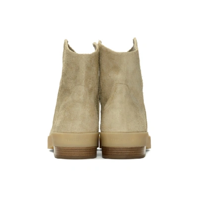 Shop Fear Of God Beige Sante Fe Western Chelsea Boots In 103 Sand