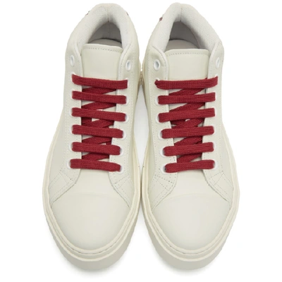 Shop Ferragamo Salvatore  White Tour Sneakers