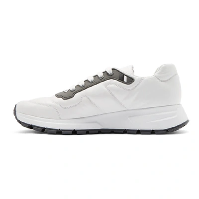 Shop Prada White Sport Sneakers In Bianco