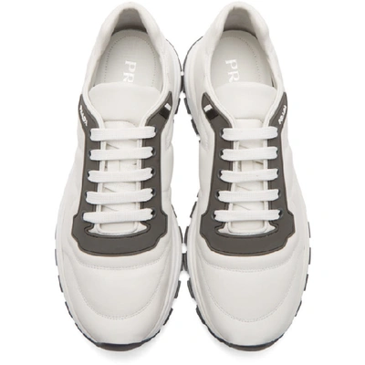 Shop Prada White Sport Sneakers In Bianco