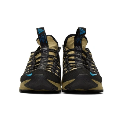 Shop Nike Tan And Black Acg React Terra Gobe Sneakers In 200 Parachu