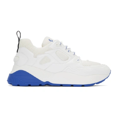 Shop Stella Mccartney White And Blue Eclypse Sneakers In 9071 White