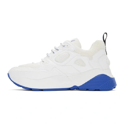 Shop Stella Mccartney White And Blue Eclypse Sneakers In 9071 White