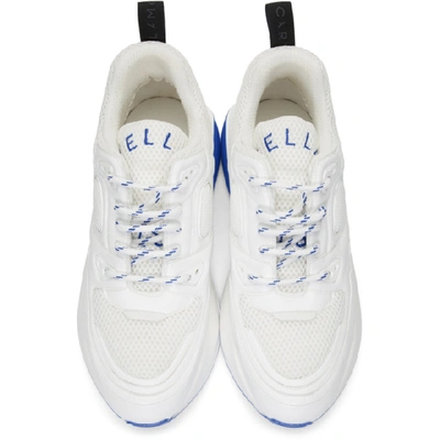 Shop Stella Mccartney White And Blue Eclypse Sneakers In 9071 White