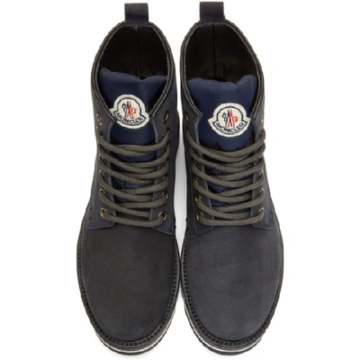 Shop Moncler Navy New Vancouver Boots In 200-928.bbl