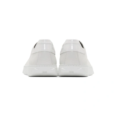 Shop Ferragamo Salvatore  White Cube Sneakers In Bianco