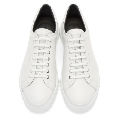 Shop Ferragamo Salvatore  White Cube Sneakers In Bianco