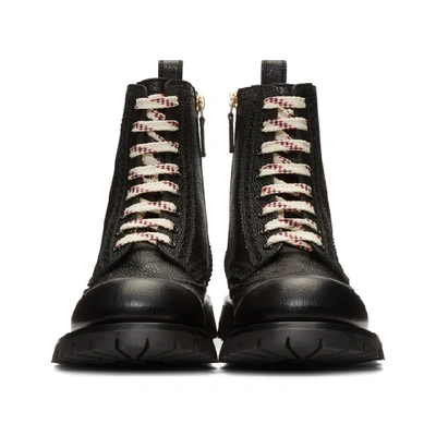 Shop Gucci Black New Arley Boots In 1000 Nero