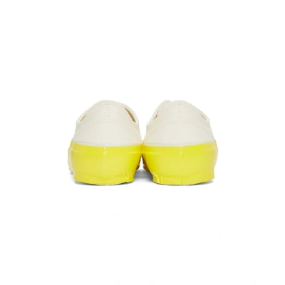Shop Comme Des Garçons Shirt Off-white & Yellow Spingle Move Edition Craft Tape Sneakers