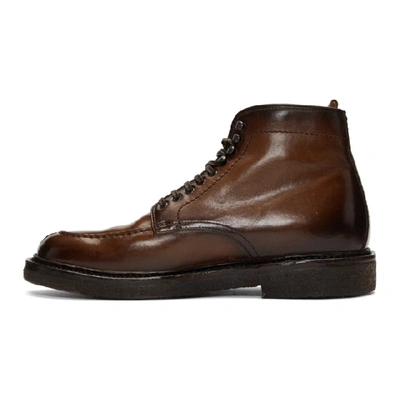 Shop Officine Creative Brown Stanford 207 Boots In Toscano Can