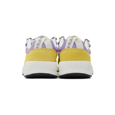 Shop Apc A.p.c. White And Yellow Brain Dead Edition Jay Sneakers In Jaune