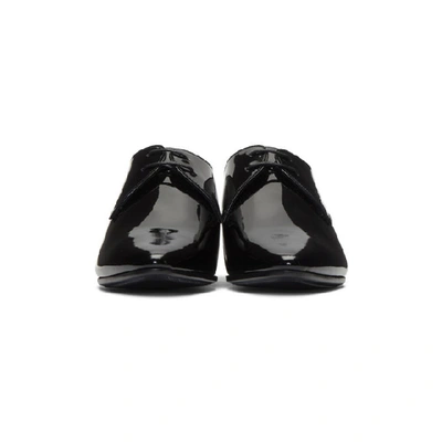 Shop Saint Laurent Black Patent Jonas Derbys