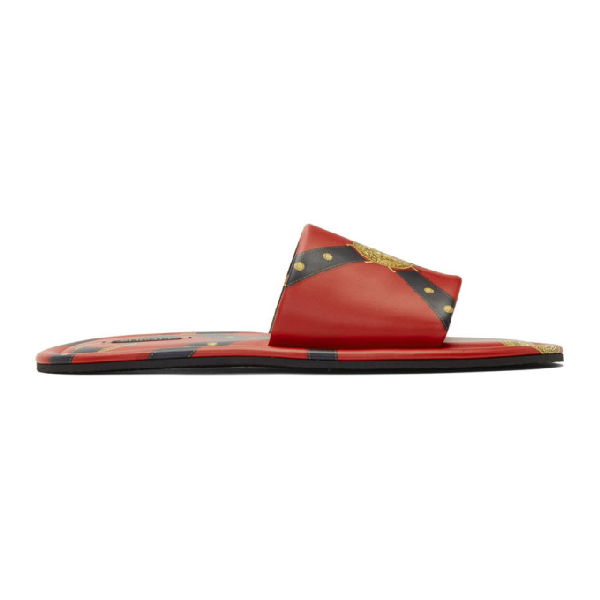 versace red sandals