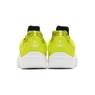 Shop Kenzo Yellow Sonic Sneakers In 39 Lemon
