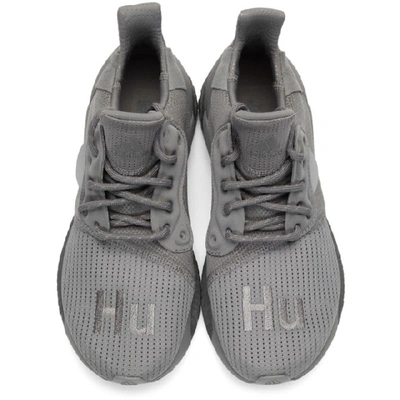 Shop Adidas Originals By Pharrell Williams Adidas Originals X Pharrell Williams Grey Solar Hu Prd Sneakers In Grethr