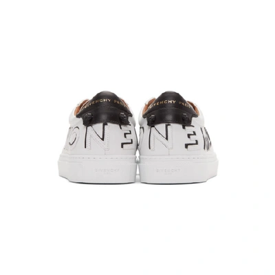 Shop Gianvito Rossi White & Black Reverse Urban Knots Sneakers In 116-wht/blk